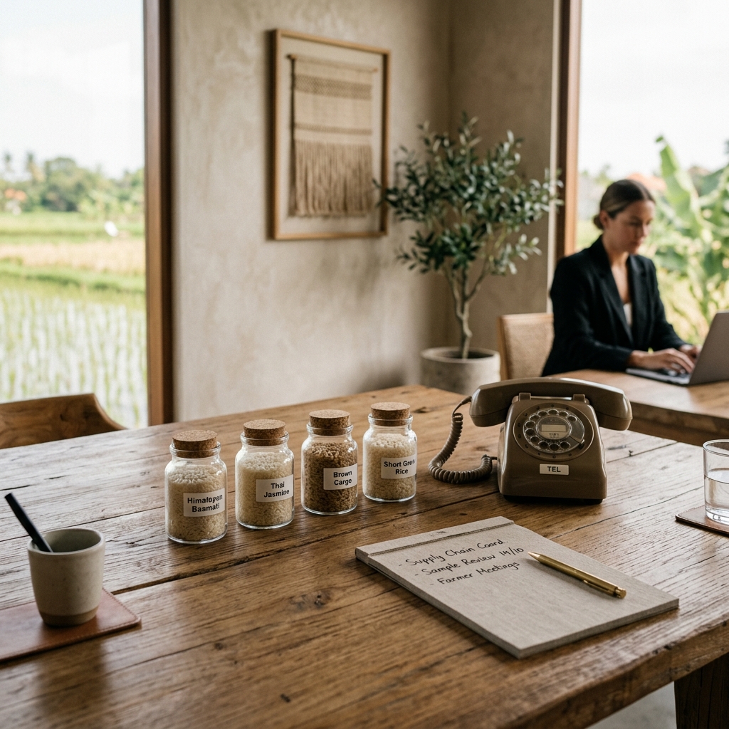 Minimalist Rice coordination desk